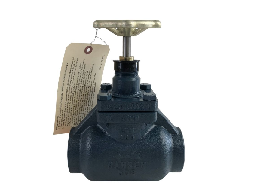 Válvula de Servicio 1-1/2", Recta, Soldable, GS150H, HANSEN.