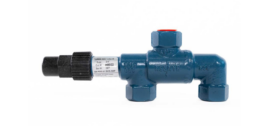 Válvula de 3 vías de 3/4" FPT, H8022, HANSEN.