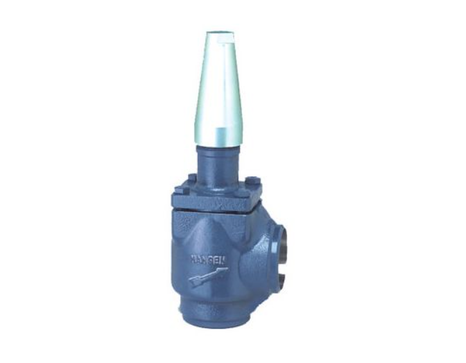 Válvula de Servicio 8", Angular, Soldable, AW800H, Marca HANSEN